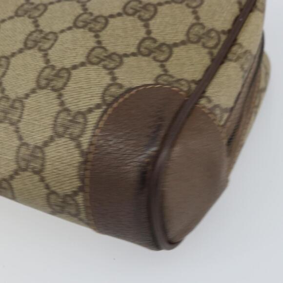 GUCCI GG Supreme Clutch Bag PVC Beige Auth hk3292 - Picture 14 of 16